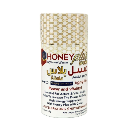 عسل طبيعي بلاس ملعقة مع الكافيار 30 ملعقة × 7 جم 