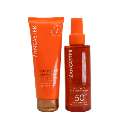 Lancaster S.B. Satin Dry Oil SPF 50 - 150Ml + G.T.M. Tan After Sun Lotion 125 Ml Offer