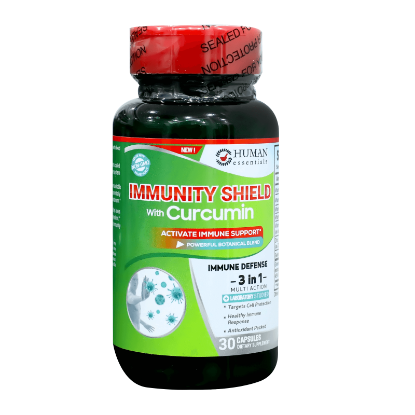 هيومان اسينشيال للمناعة بالكركم 30 كبسولة