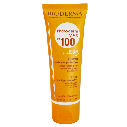 بيوديرما فوتوديرم ماكس بعامل حماية 100 فلويد 40 مل واقي الشمس
