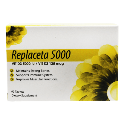 Replaceta Vit D 5000 IU Tabs 90'S for strong bones