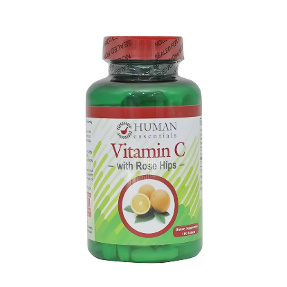 هيومان اسنشيال فيتامين سي 1000 مجم بالروز هيب 100 قرص