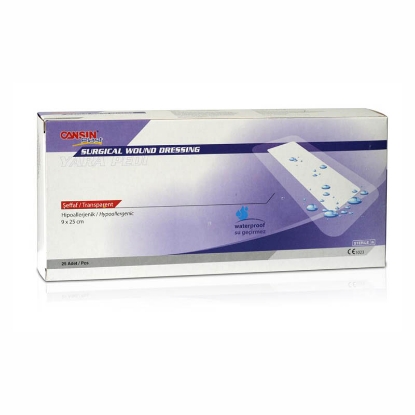 كانسين بلاست لاصق طبي شفاف بعد العمليات الجراحية 9*25 سم 25 قطعة
