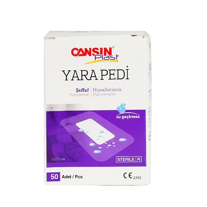 كانسين بلاست لاصق طبي شفاف بعد العمليات الجراحية 5*7.5 سم 50 قطعة