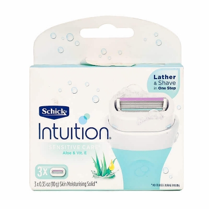 شيك انتويشن رأس لشفرات الحلاقة للنساء بخلاصة الصبار 3 قطع 