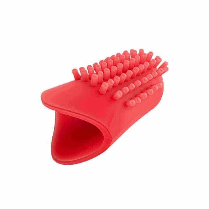 ميلو ايكو فرشاة اسنان اصبع طبيعية بالفراولة للأطفال 1 قطعة