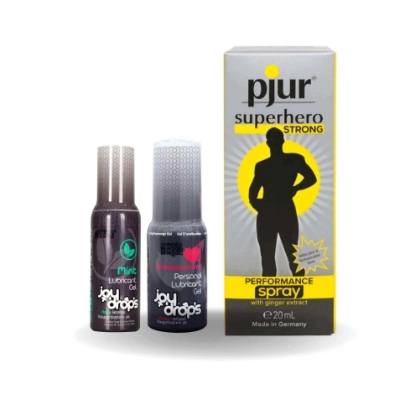 جوي دروبز بيرسونال جل مزلق +مزلق مع زيادة الرغبة+بيجور سوبرهيرو سترونج بخاخ