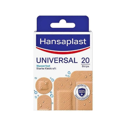 هانزابلاست يونيفيرسال لاصقات جروح بأحجام مختلفة 20 قطعة 