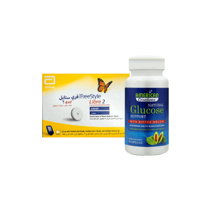 Offer Package Free Style Libre 2 Sensor + American Creations Glucose Support 