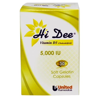 Hi Dee 5000 IU Caps 30'S