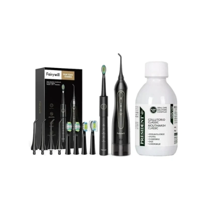 مجموعة فيري ويل للعناية بالأسنان + بريزيدنت غسول الفم